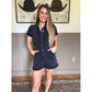 Black Denim Romper