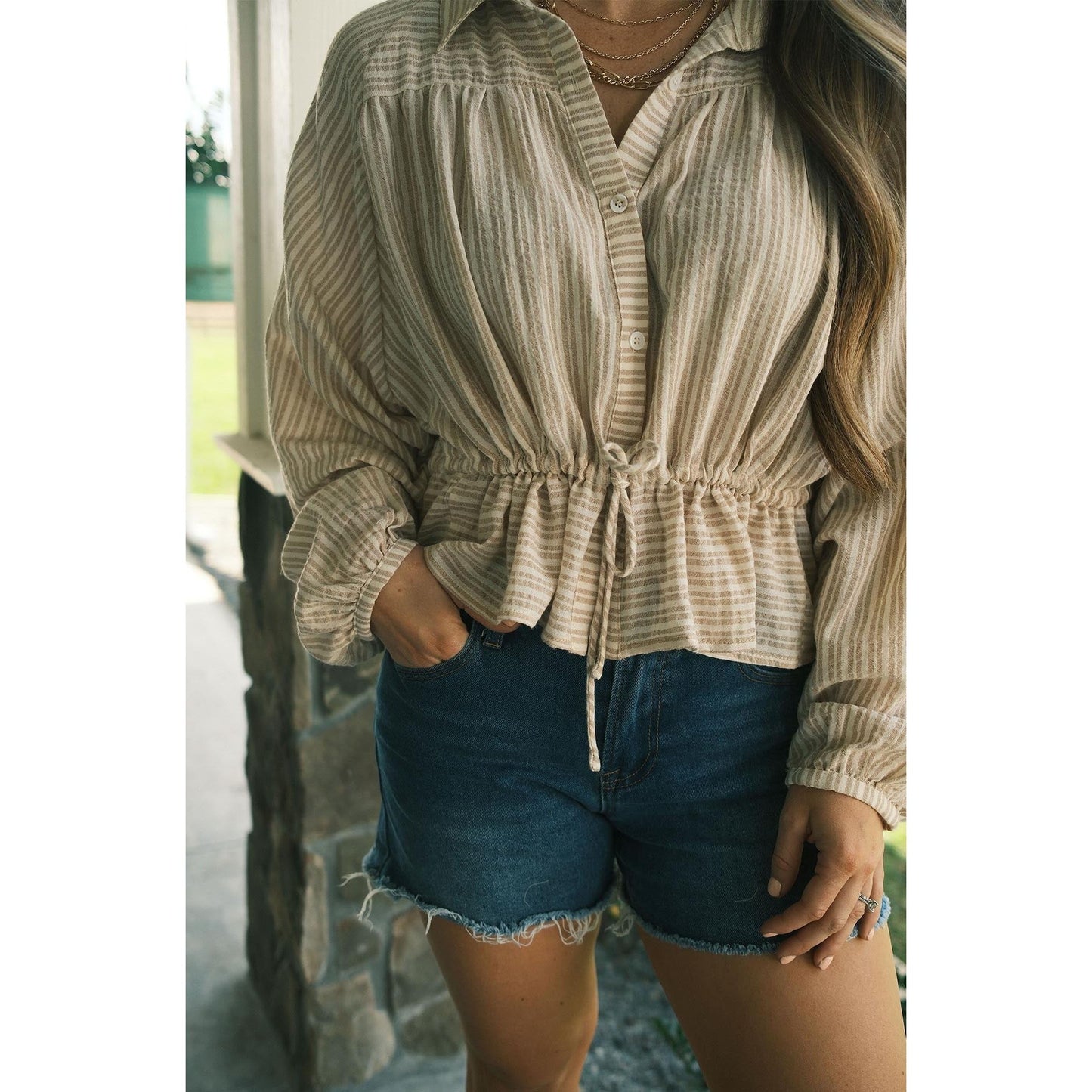 Balloon Sleeve Blouse