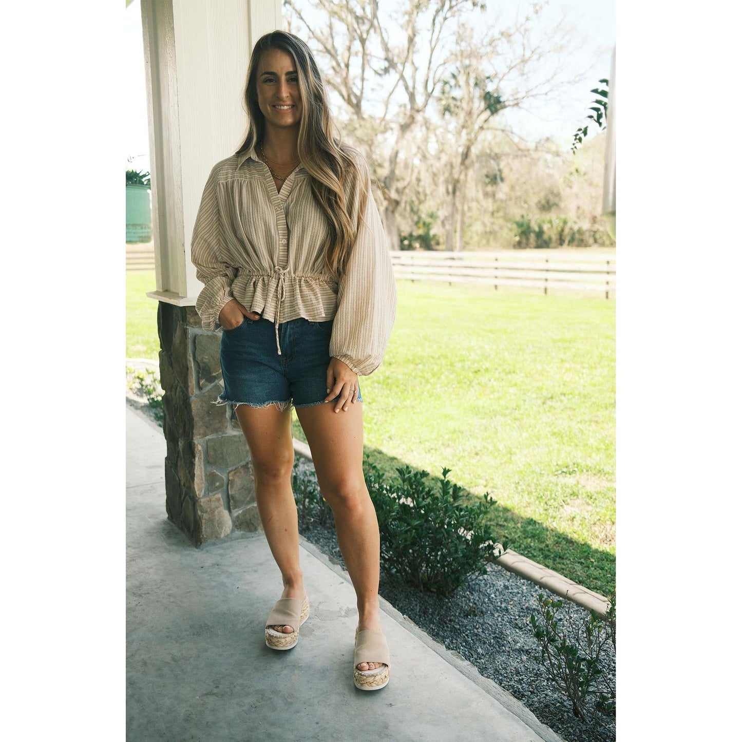 Balloon Sleeve Blouse