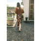 Floral Satin Maxi Skirt