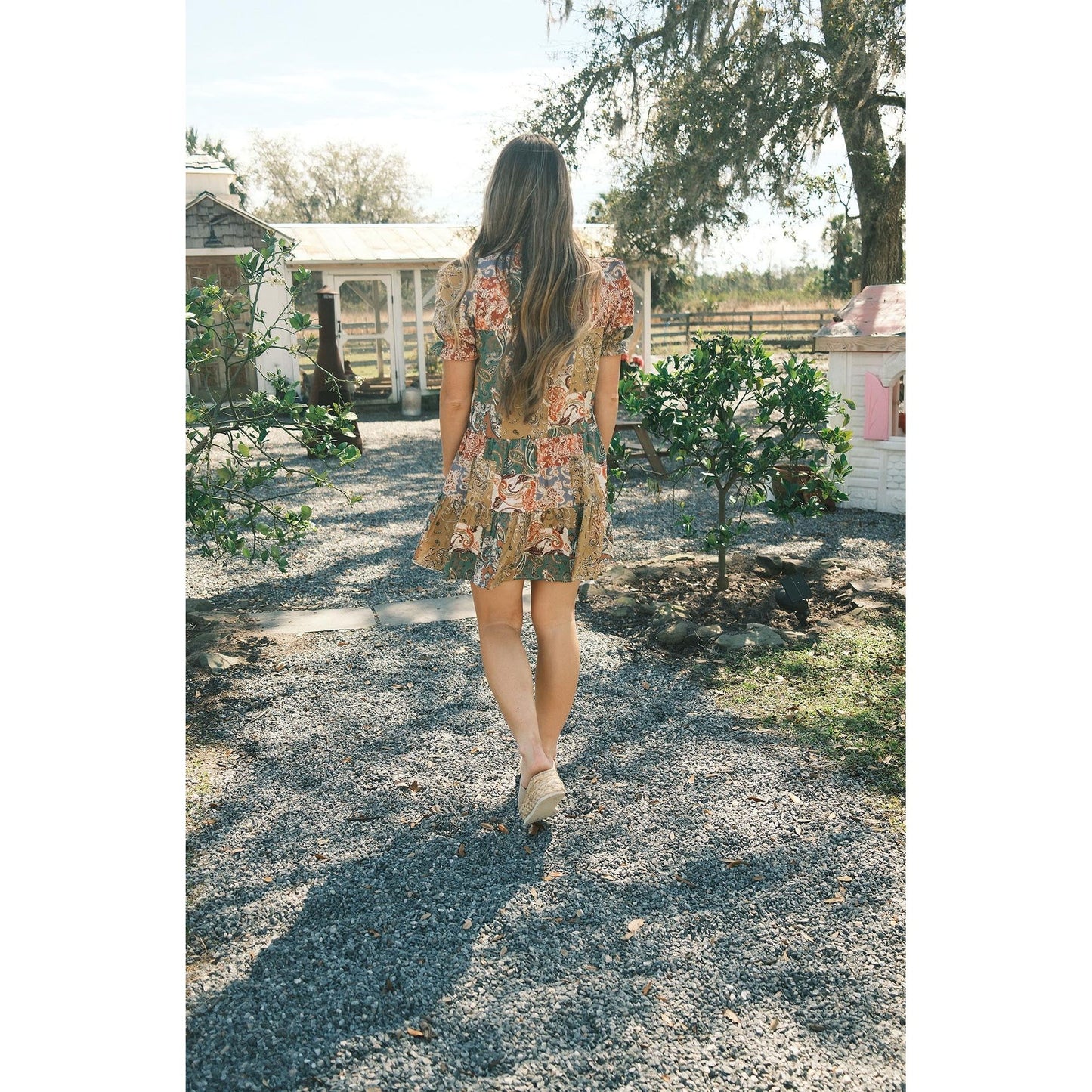 Abstract Print Dress